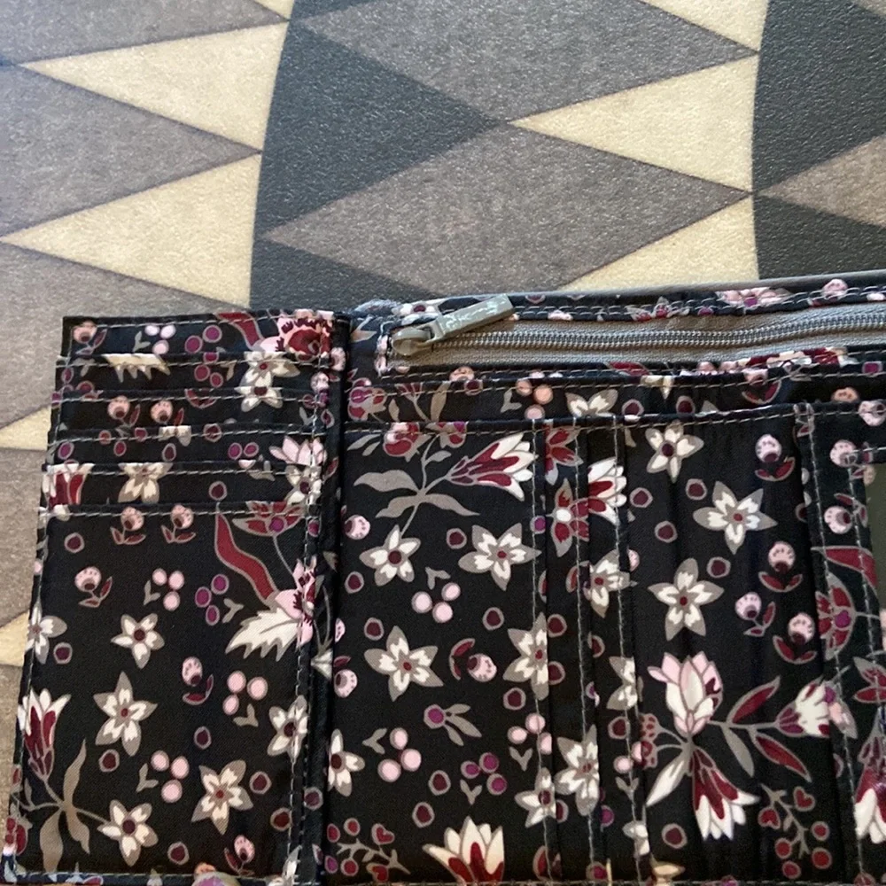 Vera Bradley Gray Snap Wallet